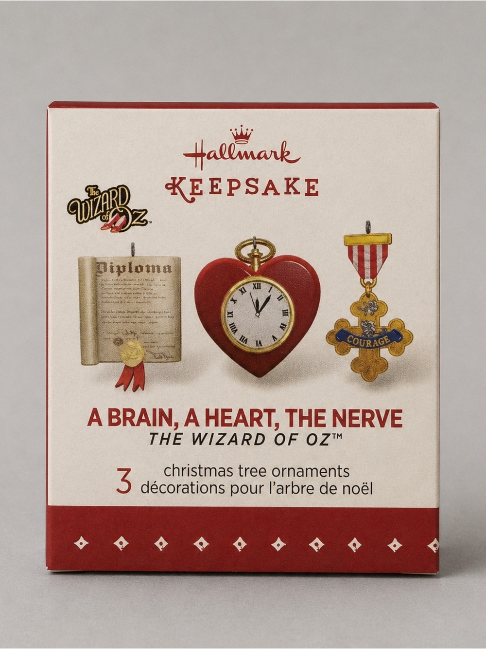 Hallmark Keepsake Ornament Wizard Of Oz The Brain The Heart The Nerve 2015
